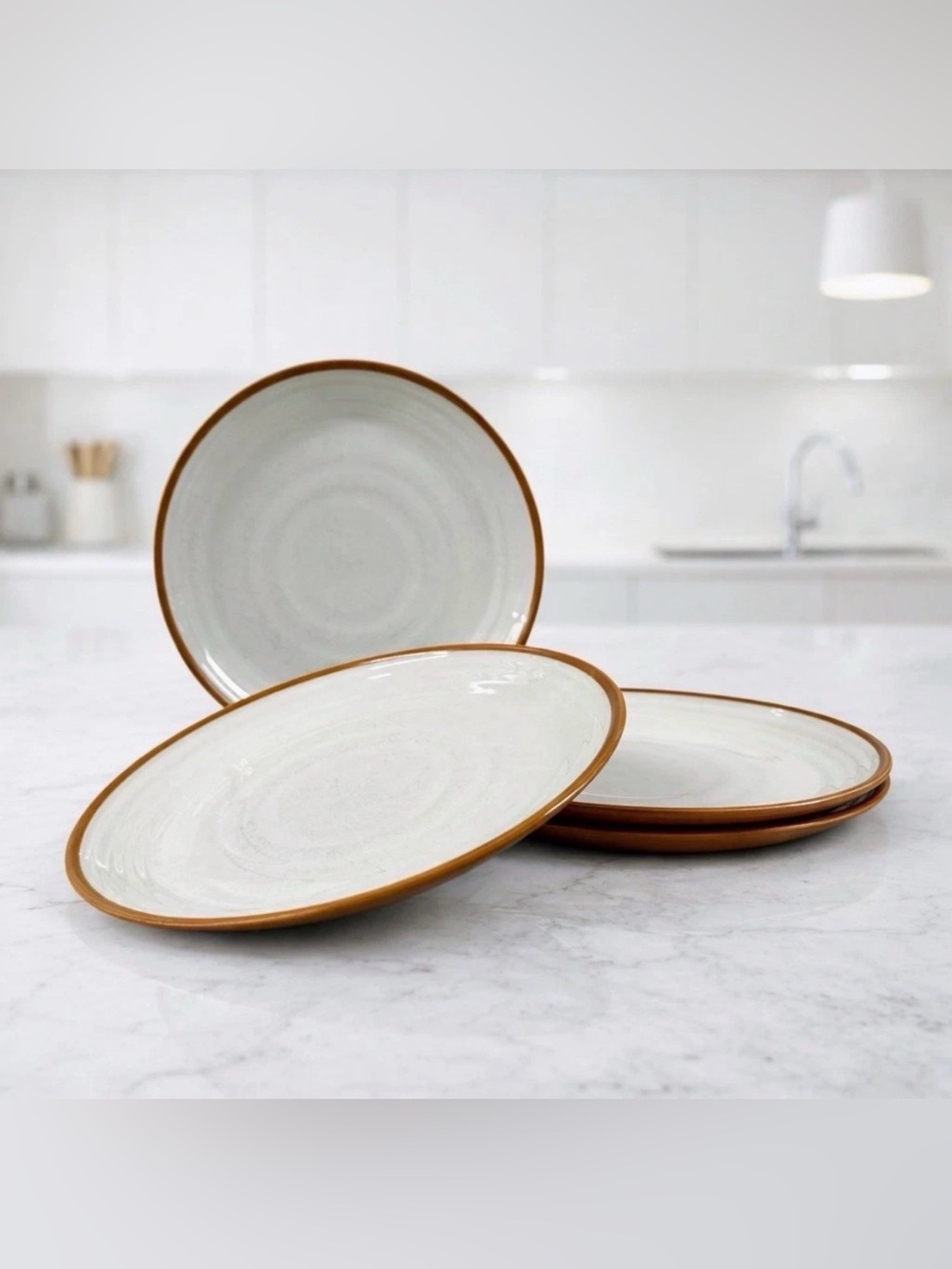 International Tableworks Terranova 3118 Dinner Plates Set of 4 11-1/8” China